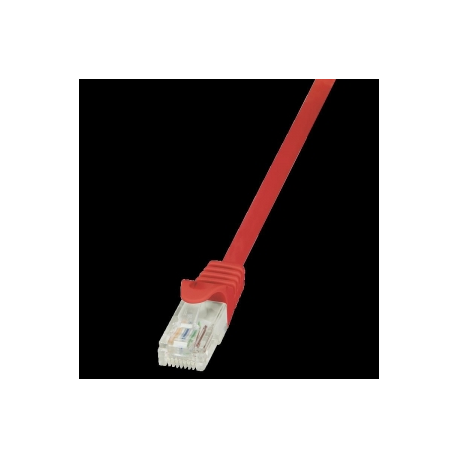 LogiLink - Patch cable - RJ-45 (M) to RJ-45 (M) - 3 m - UTP - CAT 5e - red - 0