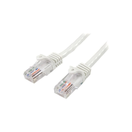 StarTech.com 10m White Cat5e  /  Cat 5 Snagless Ethernet Patch Cable 10 m - Patch cable - RJ-45 (M) to RJ-45 (M) - 10 m - UTP - CAT 5e - snagless - white - 0