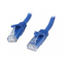 StarTech.com 50cm CAT6 Ethernet Cable, 10 Gigabit Snagless RJ45 650MHz 100W PoE Patch Cord, CAT 6 10GbE UTP Network Cable w / Strain Relief, Blue, Fluke Tested / Wiring is UL Certified / TIA - Category 6 - 24AWG (N6PATC50CMBL) - Patch cable - RJ-45 (M) to RJ-45 (M) - 50 cm - UTP - CAT 6 - molded, snagless - blue