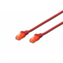 DIGITUS Professional - Patch cable - RJ-45 (M) to RJ-45 (M) - 1 m - UTP - CAT 6e - booted, snagless - red