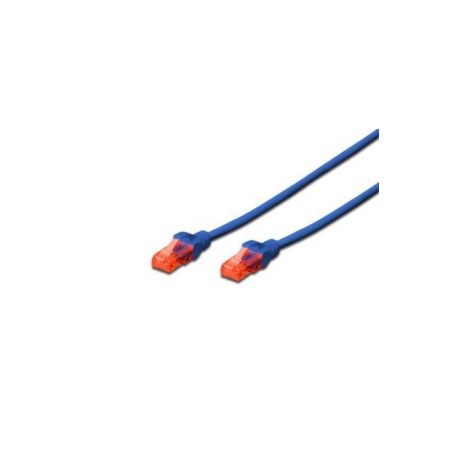 DIGITUS Professional - Patch cable - RJ-45 (M) to RJ-45 (M) - 3 m - UTP - CAT 6e - booted, snagless - blue - 0