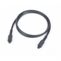 Gembird - Digital audio cable (optical) - TOSLINK male to TOSLINK male - 2 m - fibre optic - black
