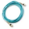 HPE - Network cable - LC multi-mode (M) to LC multi-mode (M) - 5 m - fibre optic - 50 / 125 micron - OM3 - for HPE 3600, 8 / 24, 8 / 8, SN6000; StoreFabric SN6500, SN6610, SN6620C 24, SN6650