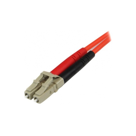 StarTech.com 5m Fiber Optic Cable - Multimode Duplex 50 / 125 - LSZH - LC / ST - OM2 - LC to ST Fiber Patch Cable - Patch cable - ST multi-mode (M) to LC multi-mode (M) - 5 m - fibre optic - duplex - 50  /  125 micron - OM2 - molded - orange - for P / N: MCM1110MMLC - 3