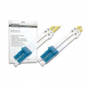 DIGITUS - Patch cable - LC single-mode (M) to LC single-mode (M) - 5 m - fibre optic - 9 / 125 micron - OS2 - booted, halogen-free - yellow