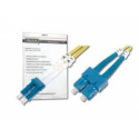DIGITUS - Patch cable - LC single-mode (M) to SC single-mode (M) - 3 m - fibre optic - 9 / 125 micron - OS2 - booted, halogen-free - yellow