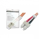 DIGITUS - Patch cable - LC multi-mode (M) to SC multi-mode (M) - 3 m - fibre optic - 50 / 125 micron - OM2 - halogen-free - orange