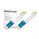 DIGITUS - Patch cable - LC single-mode (M) to LC single-mode (M) - 2 m - fibre optic - 9 / 125 micron - OS2 - booted, halogen-free - yellow