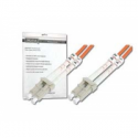 DIGITUS - Patch cable - LC multi-mode (M) to LC multi-mode (M) - 3 m - fibre optic - 50 / 125 micron - OM2 - halogen-free - orange