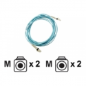 HPE - Network cable - LC multi-mode (M) to LC multi-mode (M) - 0.5 m - fibre optic - 50 / 125 micron - OM3 - for HPE 3600, 8 / 24, 8 / 8, SN6000; StoreFabric SN6500, SN6600B 32, SN6610, SN6620C 24, SN6650