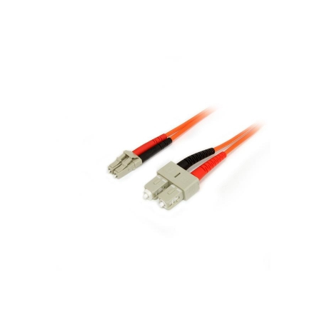 StarTech.com 2m Fiber Optic Cable - Multimode Duplex 62.5 / 125 - LSZH - LC / SC - OM1 - LC to SC Fiber Patch Cable (FIBLCSC2) - Network cable - LC multi-mode (M) to SC multi-mode (M) - 2 m - fibre optic - duplex - 62.5  /  125 micron - 1