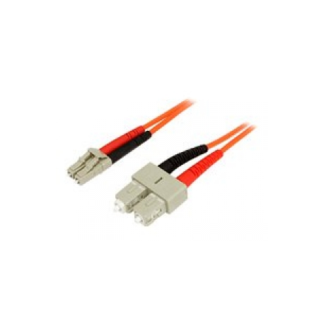 StarTech.com 3m Fiber Optic Cable - Multimode Duplex 50 / 125 - LSZH - LC / SC - OM2 - LC to SC Fiber Patch Cable - Network cable - LC multi-mode (M) to SC multi-mode (M) - 3 m - fibre optic - duplex - 50  /  125 micron - for P / N: US100A20FXSC, US1GA30SXSC - 0