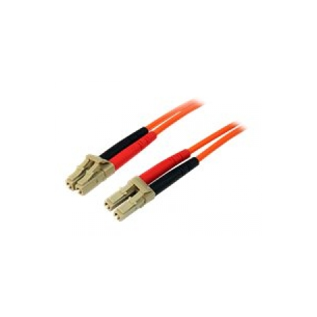 StarTech.com 1m Fiber Optic Cable - Multimode Duplex 50 / 125 - LSZH - LC / LC - OM2 - LC to LC Fiber Patch Cable (50FIBLCLC1) - Network cable - LC multi-mode (M) to LC multi-mode (M) - 1 m - fibre optic - duplex - 50 / 125 micron - for P / N: GLCLHSMDSTTA, GLCSXMMDST, GLCSXMMDSTT, JD118BST, MASFP1GBSXST, SFP100BFXST - 0