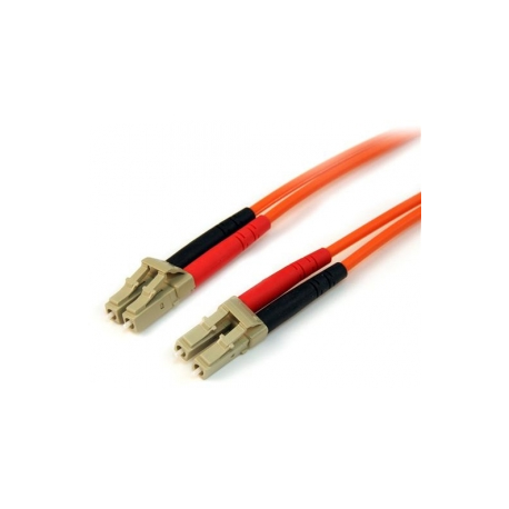 StarTech.com 1m Fiber Optic Cable - Multimode Duplex 50 / 125 - LSZH - LC / LC - OM2 - LC to LC Fiber Patch Cable (50FIBLCLC1) - Network cable - LC multi-mode (M) to LC multi-mode (M) - 1 m - fibre optic - duplex - 50 / 125 micron - for P / N: GLCLHSMDSTTA, GLCSXMMDST, GLCSXMMDSTT, JD118BST, MASFP1GBSXST, SFP100BFXST - 1
