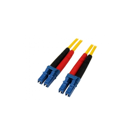 StarTech.com 1m Fiber Optic Cable - Single-Mode Duplex 9 / 125 - LSZH - LC / LC - OS1 - LC to LC Fiber Patch Cable (SMFIBLCLC1) - Patch cable - LC single-mode (M) to LC single-mode (M) - 1 m - fibre optic - duplex - 9  /  125 micron - OS1 - molded - yellow - for P / N: SFP100BBXDST, SFP100BBXUST, SFP10GBBXDST, SFP10GBBXUST, SFP10GBLRST, SFP10GBZRST - 0