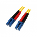 StarTech.com 1m Fiber Optic Cable - Single-Mode Duplex 9 / 125 - LSZH - LC / LC - OS1 - LC to LC Fiber Patch Cable (SMFIBLCLC1) - Patch cable - LC single-mode (M) to LC single-mode (M) - 1 m - fibre optic - duplex - 9 / 125 micron - OS1 - molded - yellow - for P / N: SFP100BBXDST, SFP100BBXUST, SFP10GBBXDST, SFP10GBBXUST, SFP10GBLRST, SFP10GBZRST