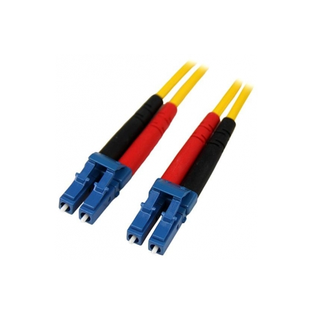 StarTech.com 7m Fiber Optic Cable - Single-Mode Duplex 9 / 125 - LSZH - LC / LC - OS1 - LC to LC Fiber Patch Cable (SMFIBLCLC7) - Patch cable - LC single-mode (M) to LC single-mode (M) - 7 m - fibre optic - duplex - 9  /  125 micron - OS1 - molded - yellow - for P / N: SFP100BBXDST, SFP100BBXUST, SFP10GBBXDST, SFP10GBBXUST, SFP10GBLRST, SFP10GBZRST - 2