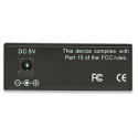 Intellinet Fast Ethernet Media Converter, 10 / 100Base-Tx to 100Base-Fx (SC) Multi-Mode, 2 km (1.24 mi) - Fibre media converter - 100Mb LAN - 10Base-T, 100Base-FX, 100Base-TX - RJ-45 / SC multi-mode - up to 2 km - 1310 nm