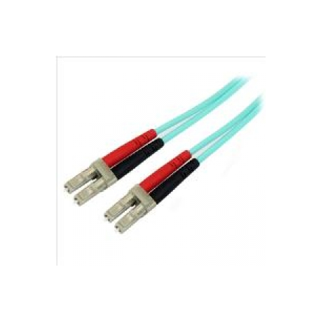 StarTech.com 10m Fiber Optic Cable - 10 Gb Aqua - Multimode Duplex 50 / 125 - LSZH - LC / LC - OM3 - LC to LC Fiber Patch Cable - Patch cable - LC multi-mode (M) to LC multi-mode (M) - 10 m - fibre optic - duplex - 50  /  125 micron - aqua - for P / N: MASFP10GBSR, SFP10GBLRMST, SFP10GBSRST, SFP10GSRSST, SFP10GSRXST, SV565FXHD4KU - 0
