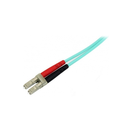 StarTech.com 1m Fiber Optic Cable - 10 Gb Aqua - Multimode Duplex 50 / 125 - LSZH - LC / LC - OM3 - LC to LC Fiber Patch Cable - Patch cable - LC multi-mode (M) to LC multi-mode (M) - 1 m - fibre optic - duplex - 50  /  125 micron - aqua - for P / N: J9152AST, MASFP10GBSR, SFP10GBLRMST, SFP10GBSRST, SFP10GSRSST, SFP10GSRXST - 1