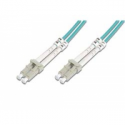 DIGITUS - Patch cable - LC multi-mode (M) to LC multi-mode (M) - 5 m - fibre optic - duplex - 50  /  125 micron - OM4 - halogen-free - aqua
