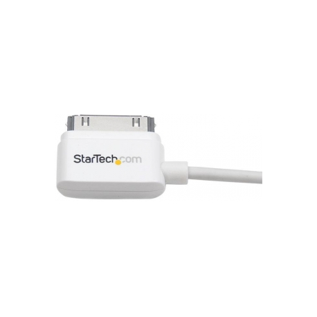 StarTech.com Apple 30-pin Dock Connector to USB Cable iPhone iPod iPad - Charging  /  data adapter - Apple Dock male to USB male - 1 m - white - for P / N: ST73007UA - 2