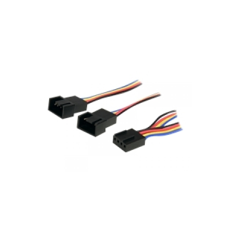 StarTech.com 12in 4 Pin Fan Power Splitter Cable - F / M - 1ft Fan Y Cable - 1ft 4-pin Fan Splitter Cable (FAN4SPLIT12) - Fan power splitter - 4 pin PWM (F) to 4 pin PWM (M) - 31 cm - for P / N: FAN1156PWM, FAN12025PWM, FAN8025PWM - 0