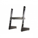 StarTech.com 12U Open Frame Network Rack - 19" 2 Post Free Standing Desktop Rack for Computer, AV, Media, IT, Data & Server Room Equipment (RK12OD) - Rack open frame - black - 12U - 19" - for P / N: CABCAGENUTS6, CABSCREWM52, CABSCREWSM6, CABSCRWM520, CABSCRWM620, CABSCRWS1224