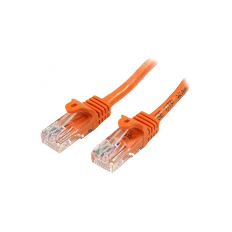 StarTech.com 5m Orange Cat5e  /  Cat 5 Snagless Ethernet Patch Cable 5 m - Patch cable - RJ-45 (M) to RJ-45 (M) - 5 m - UTP - CAT 5e - snagless, stranded - orange - 0