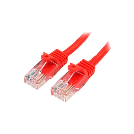 StarTech.com 5m Red Cat5e  /  Cat 5 Snagless Ethernet Patch Cable 5 m - Network cable - RJ-45 (M) to RJ-45 (M) - 5 m - UTP - CAT 5e - snagless, stranded - red - 0