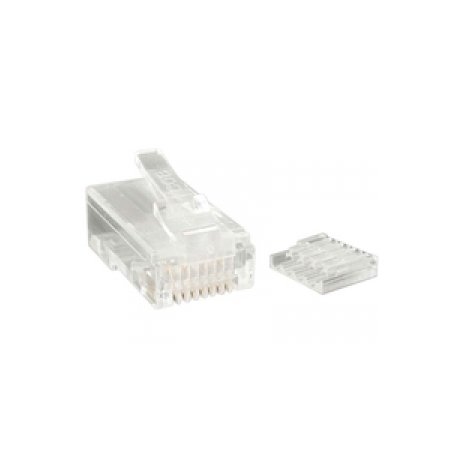 StarTech.com Cat 6 RJ45 Stranded Modular Plug Connector - 50 Pack (CRJ45C6STR50) - Network connector - RJ-45 (M) - CAT 6 - stranded - clear (pack of 50) - for P / N: R300WN22MO5E, R300WN22MO5G, R300WN22MOD, R300WN22MOD5, R300WN22ODE, R300WN22ODG - 0