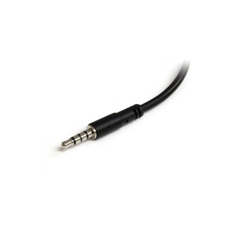 StarTech.com Headset Adapter, Microphone and Headphone Splitter - 3.5mm Male Aux to 3.5mm Female Audio & Mic Combo Jack Y Cable for Laptop  /  PC (MUYHSMFF) - Headset splitter - stereo mini jack female to 4-pole mini jack male - 20 cm - black - for P / N: DK30A2DH, DK30CHDDPPD, DK30CHDPPDUE, MST30C2HDPPD, USB3SMDOCK4K, USB3VDOCKD - 2