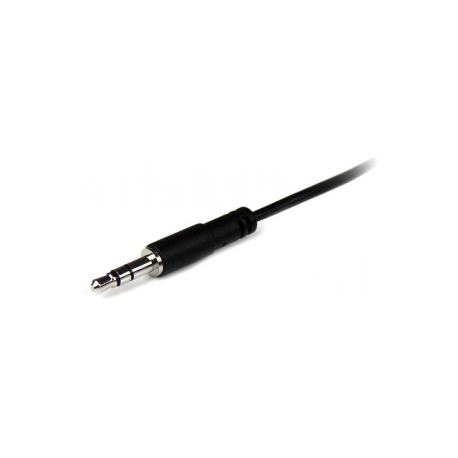 StarTech.com 1m Slim 3.5mm Stereo Extension Audio Cable - M / F - Mini stereo Extension - 3.5mm Extension - heaDPhone Ext cord (MU1MMFS) - Audio extension cable - stereo mini jack male to stereo mini jack female - 1 m - black - for P / N: MU15MMS, MU6MMS, SV211DPUA, SV211DPUA4K, SV211HDUA4K - 1