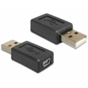 DeLOCK Adapter Gender Changer - USB adapter - USB (M) to mini-USB Type B (F) - black
