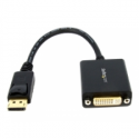 StarTech.com DisplayPort to DVI-D Adapter - 1920x1200 - Passive DVI Video Converter with Latching DP Connector (DP2DVI2) - DisplayPort adapter - DisplayPort (M) to DVI-I (F) - 15.2 cm - black - for P / N: DK30C2DPEPUE, DK30C2DPPD, DK30C2DPPDUE, DK31C3HDPD, DK31C3HDPDUE, MST14DP123DP