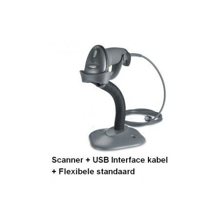Symbol LS2208 - Barcode scanner - handheld - 100 scan  /  sec - decoded - USB - 2
