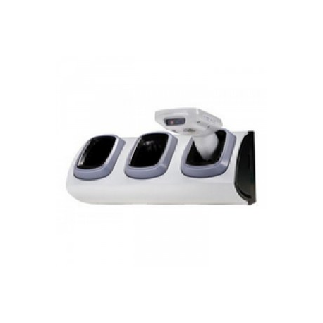 Zebra Super High Density (SHD) LOCKING 3-Slot Charging Cradle - Handheld charging cradle - output connectors: 3 - for Zebra MC18, MC18 Personal Shopper, PS20J Plus; Personal Shoper Series PS20 Base, PS20 Plus - 1