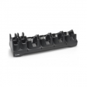 Zebra 4Slot Charge Only Cradle with 4Slot Spare Battery Charger - Handheld charging stand + battery charger - output connectors: 4 - for Zebra TC8000, TC8000 Premium, TC8000 Standard, TC8300