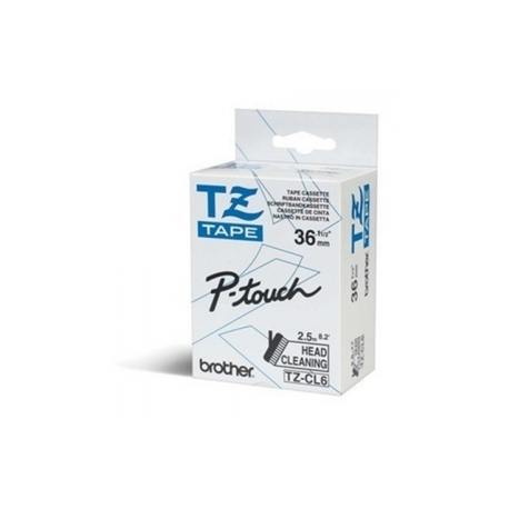 Brother TZe-CL6 - Roll (3.56 cm x 8 m) 1 cassette(s) cleaning tape - for P-Touch PT-3600, 9200, 9500, 9600, 9700, 9800, D800, P900, P950; P-Touch Cube Pro PT-P910 - 0