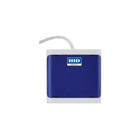 HID OMNIKEY 5022 - SMART card reader - USB 2.0 - light grey, dark blue - 0