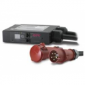 APC Metered Rack PDU AP7175 In-Line Current Meter - Current monitoring device (rack-mountable) - AC 400 V - 22080 VA - 3-phase - Ethernet 10 / 100, RS-232 - output connectors: 1 - 1U - black - for P / N: AR3100