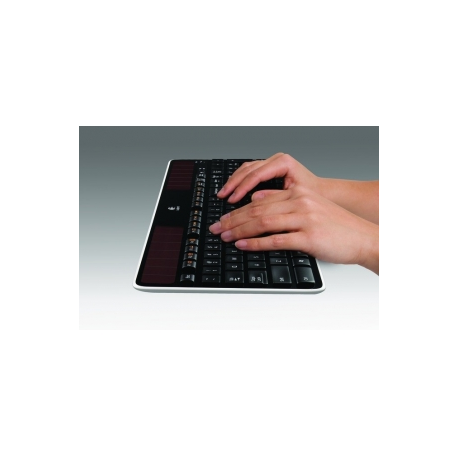 Logitech Wireless Solar K750 - Keyboard - wireless - 2.4 GHz - German - 5