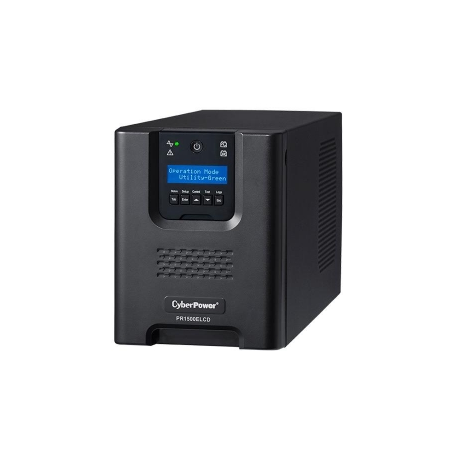 CyberPower Professional Series PR1500ELCD - UPS - AC 230 V - 1350 Watt - 1500 VA - 17 Ah - RS-232, USB - output connectors: 8 - 0