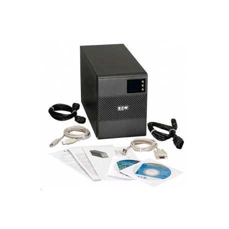 Eaton 5SC 500i - UPS - AC 230 V - 350 Watt - 500 VA - RS-232, USB - output connectors: 4 - black - 3