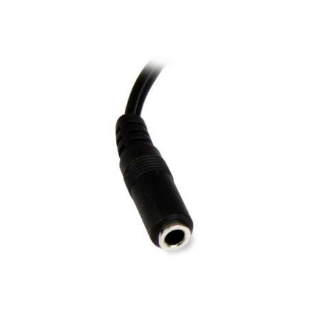 StarTech.com 6in RCA to 3.5mm Female Cable - Audio to RCA Cable - 3.5mm Female to 2x RCA Male - Aux to RCA - Stereo Audio Cable (MUFMRCA) - Audio cable - RCA x 2 male to stereo mini jack female - 15.24 cm - black - for P / N: MU15MMS, MU6MMS - 1
