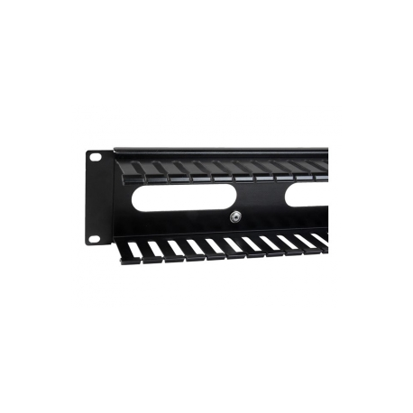 StarTech.com Horizontal 2U Server Rack Cable Management Finger Duct w / Cover - 19" Network Rack Wire Duct Raceway Panel - Slotted Wire Duct (CMDUCT2U) - Rack cable management panel - black - 2U - 19" - for P / N: RACK-18U-20-WALL-OA, RACK-21U-20-WALL-OA, RK3236BKF, RK4236BKB, RKQMCAB12V2 - 3