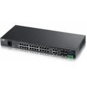 ZyXEL MES3500-24F - Switch - Managed - 24 x SFP + 4 x combo Gigabit SFP - desktop, rack-mountable - AC 120/230 V / DC -37 -72 V