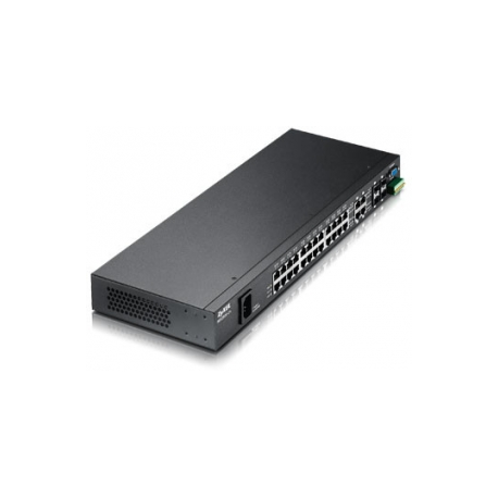 ZyXEL MES3500-24F - Switch - Managed - 24 x SFP + 4 x combo Gigabit SFP - desktop, rack-mountable - AC 120/230 V / DC -37 -72 V - 3
