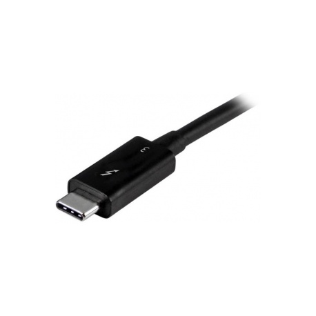 StarTech.com 40Gbps Thunderbolt 3 Cable - 1.6ft / 0.5m - Black - 5k 60Hz / 4k 60Hz - Certified TB3 USB-C Charger Cord w /  100W Power Delivery (TBLT34MM50CM) - Thunderbolt cable - USB-C (M) to USB-C (M) - Thunderbolt 3  /  USB  /  DisplayPort - 50 cm - black - for P / N: PEXUSB321C, TB33A1C, TB3DK2DHV, TB3DK2DHVUE, TB3DK2DPPDUE, TB3DKDPMAW, TB3DKDPMAWUE - 2