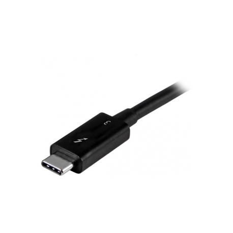 StarTech.com 20Gbps Thunderbolt 3 Cable - 6.6ft / 2m - Black - 4K 60Hz - Certified TB3 USB-C to USB-C Charger Cord w / 100W Power Delivery (TBLT3MM2M) - Thunderbolt cable - USB-C (M) to USB-C (M) - Thunderbolt 3 / USB / DisplayPort - 2 m - black - for P / N: CDP2HDUACP, CDP2HDUACPW, MST30C2DPPD - 0